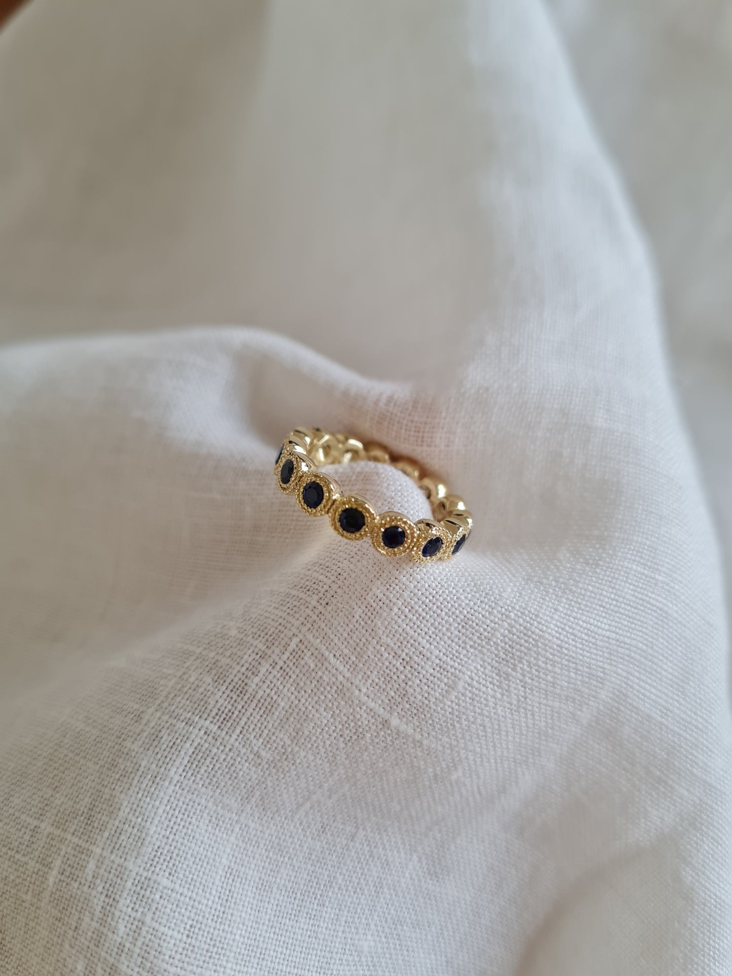 Anillo Burbujas Zafiro