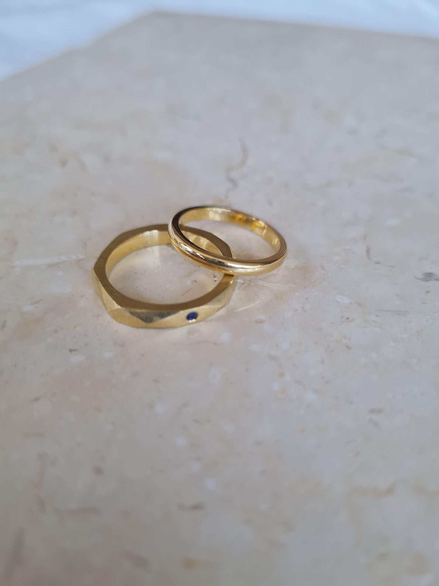 Argolla Tuerca Zafiro