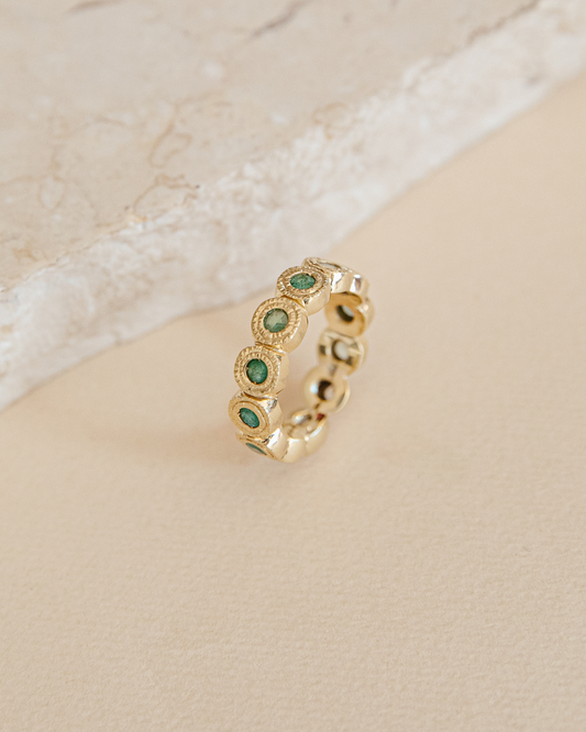 Anillo Burbujas Turmalina Paraiba