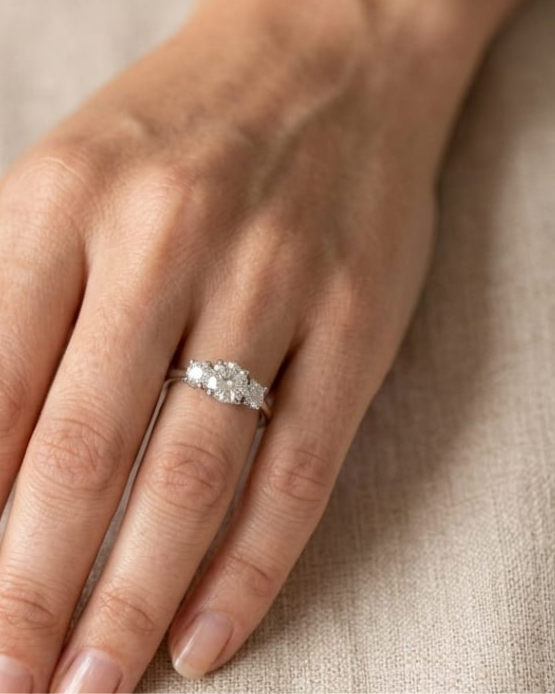 Anillo Tricillo Platino