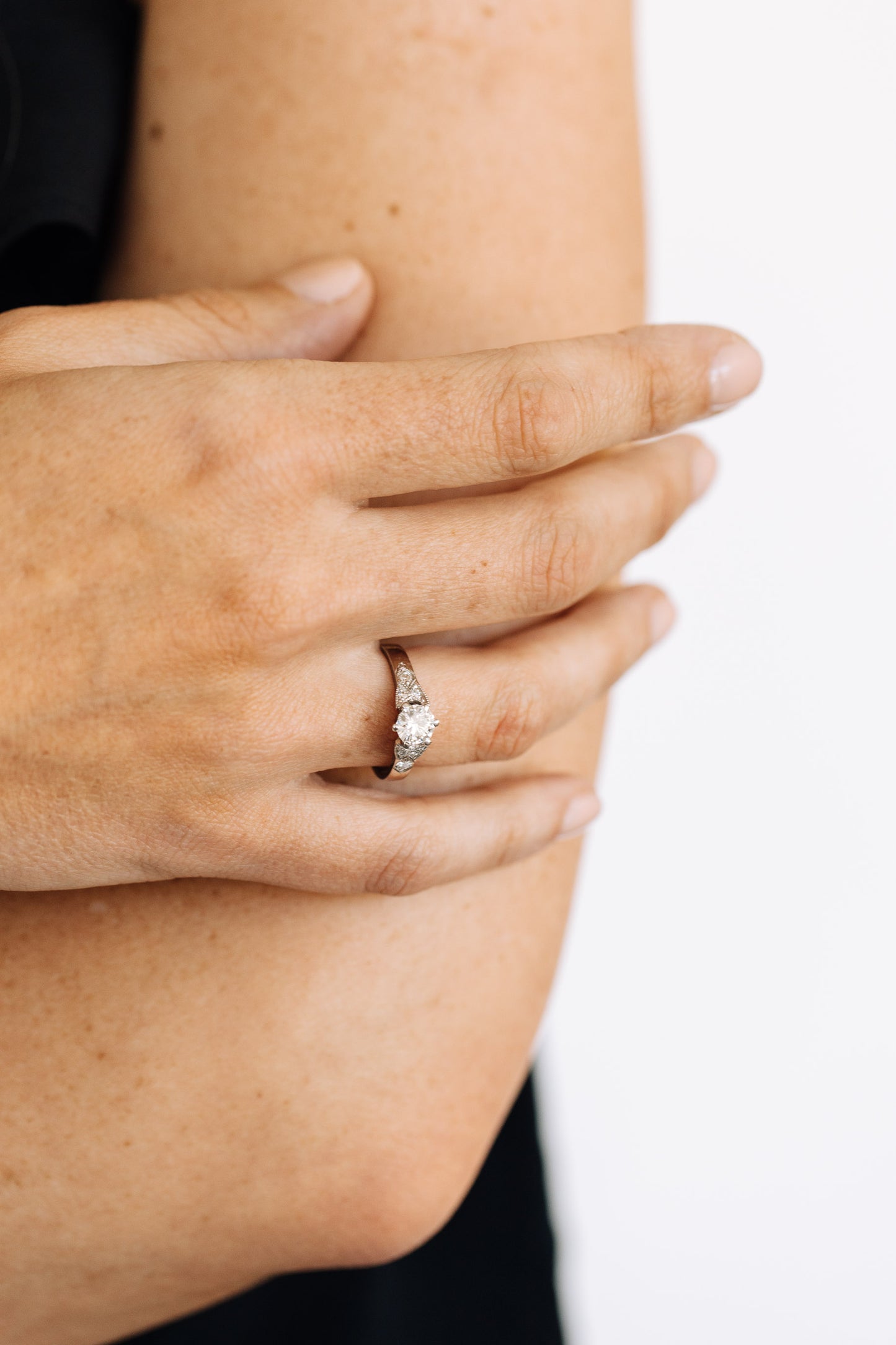 Anillo Solitario Vintage