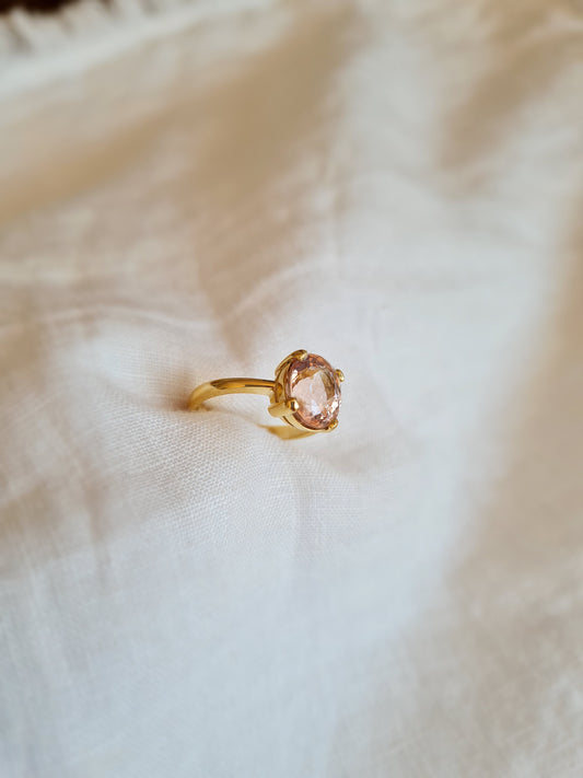Anillo Solitario Morganita