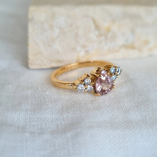 Anillo Zafiro Rosa