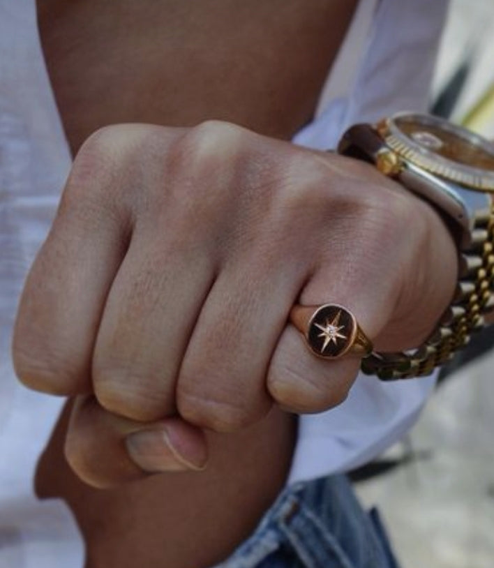 Anillo Sello Estrella – MO Joyas - Main Image